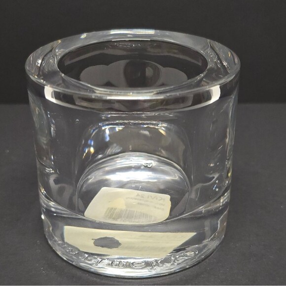 MARIMEKKO KIVI Clear Votive Tea Light Candle holder FINLAND Crate & Barrel - Picture 1 of 8